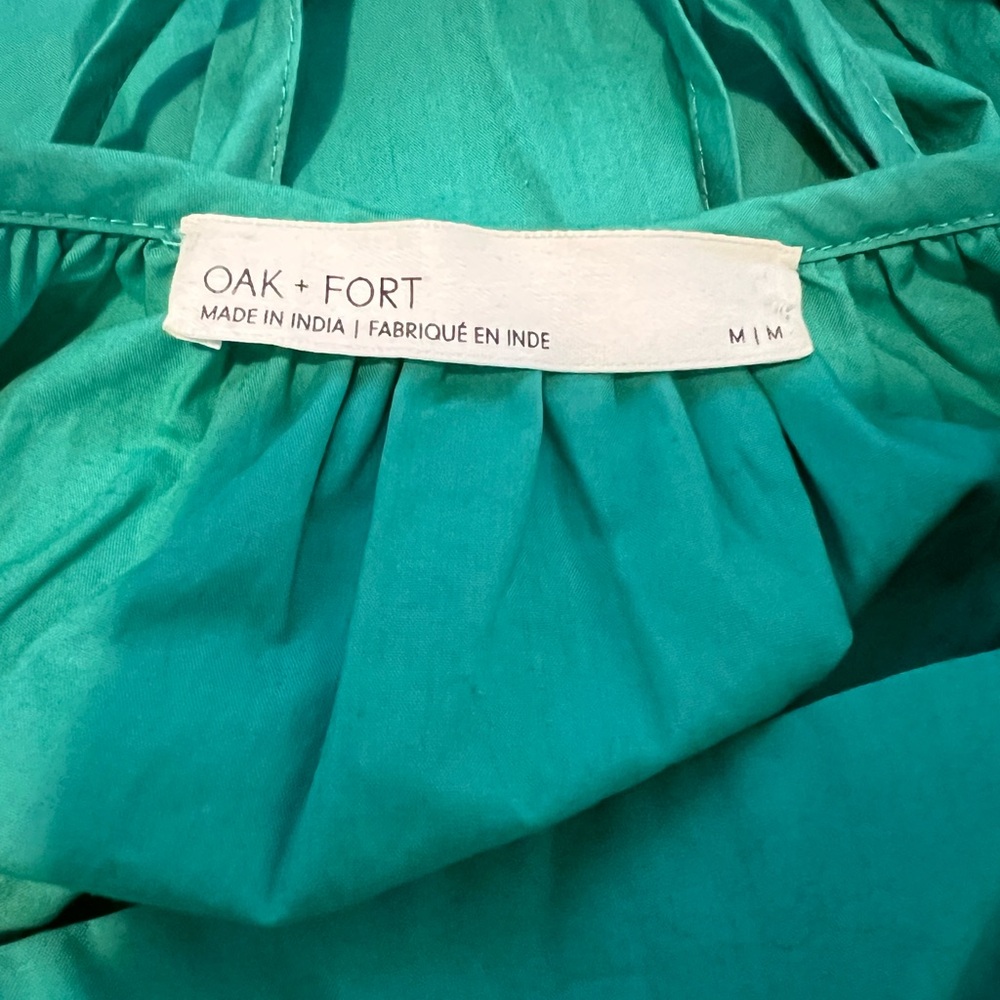 OAK + FORT Green Tiered Ruffled Sundress - Picture 3 of 3
